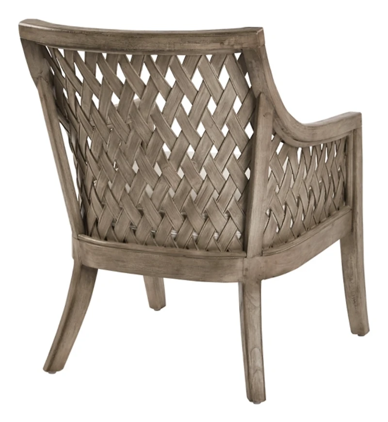 Antique Gray Preston Woven Accent Chair
