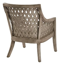 Antique Gray Preston Woven Accent Chair
