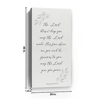 May the Lord Give You Peace Canvas Art Print