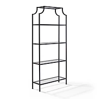Oil-Rubbed Bronze 4-Tier Glass Ashlee Etagere