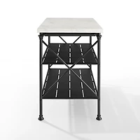 Faux Marble Top 3-Tier Melody Kitchen Island