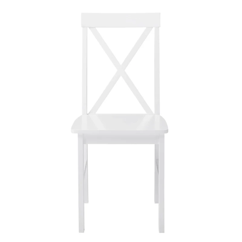 White Solid Wood 5-pc. Dining Set