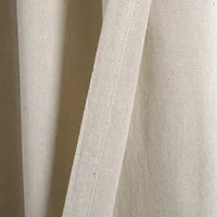 Dark Linen Lace Curtain Panel Set, 84 in.