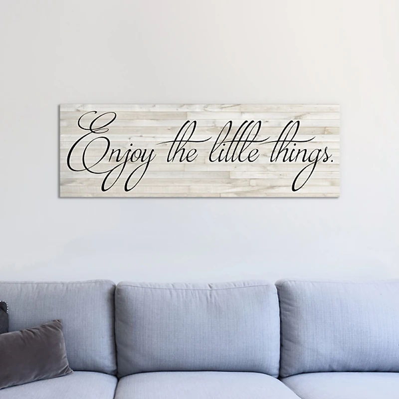 Enjoy the Little Things Canvas Art Print