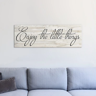 Enjoy the Little Things Canvas Art Print