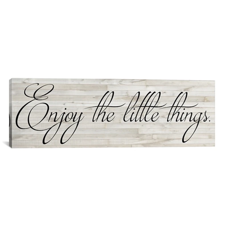 Enjoy the Little Things Canvas Art Print