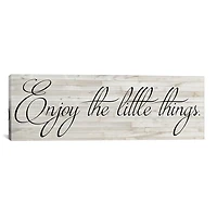 Enjoy the Little Things Canvas Art Print
