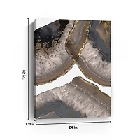 Neutral Agates II Giclee Canvas Art Print