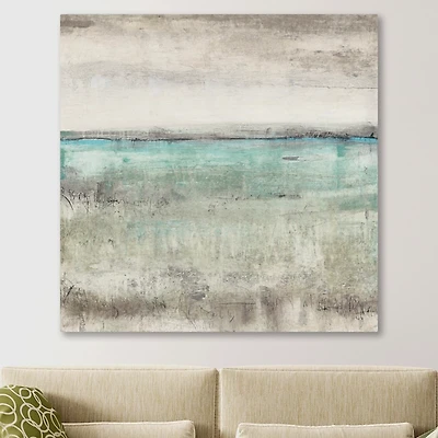 Aqua Horizon Giclee Canvas Art Print