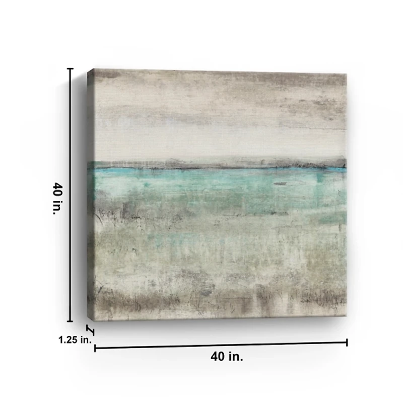 Aqua Horizon Giclee Canvas Art Print