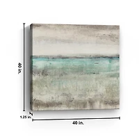 Aqua Horizon Giclee Canvas Art Print