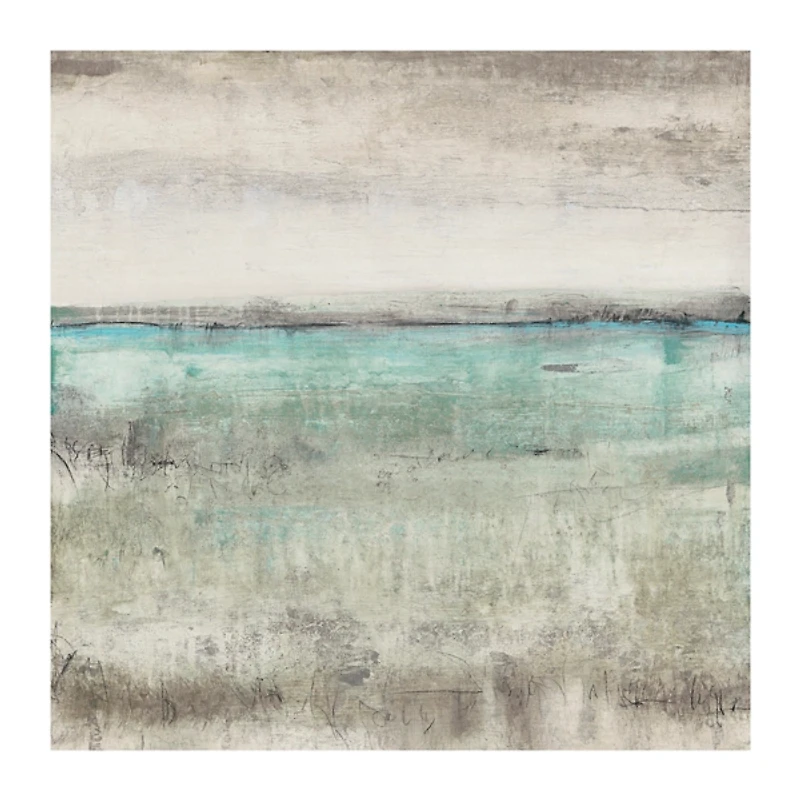 Aqua Horizon Giclee Canvas Art Print