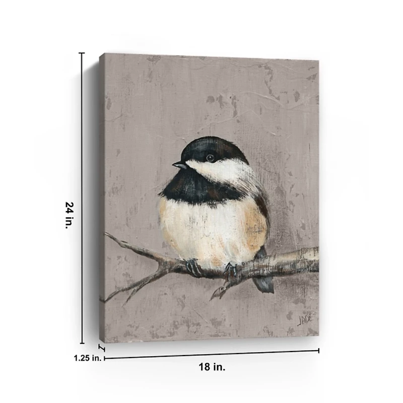 Winter Bird IV Giclee Canvas Art Print
