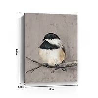 Winter Bird IV Giclee Canvas Art Print