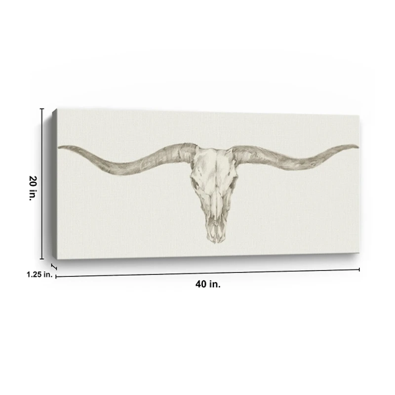 Western Skull Mount III Giclee Art Print