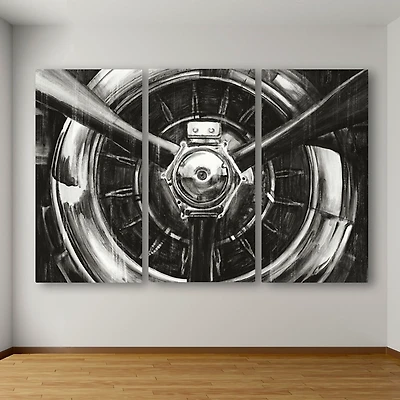 Propeller Giclee Canvas Art Prints, Set of 3