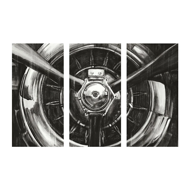 Propeller Giclee Canvas Art Prints, Set of 3