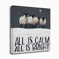 All Is Calm All Is Bright Canvas Art Print