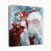 Santa with Presents Canvas Art Print