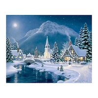 Dreamy Christmas Village Canvas Art Print