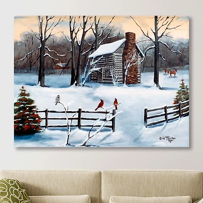Christmas Old Hickory Tavern Canvas Art Print