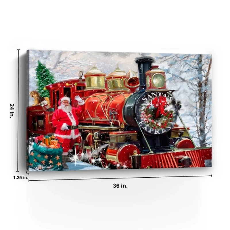 Christmas Express Canvas Art Print
