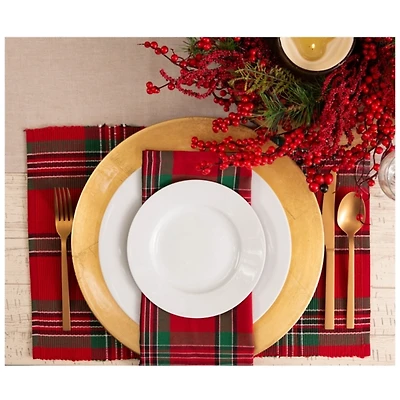 Holiday Plaid Placemats, Set of 6