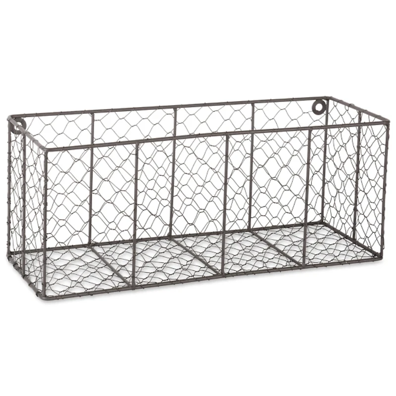 Large Wall Hanging Chicken Wire Baskets, Set of 2