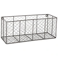 Large Wall Hanging Chicken Wire Baskets, Set of 2
