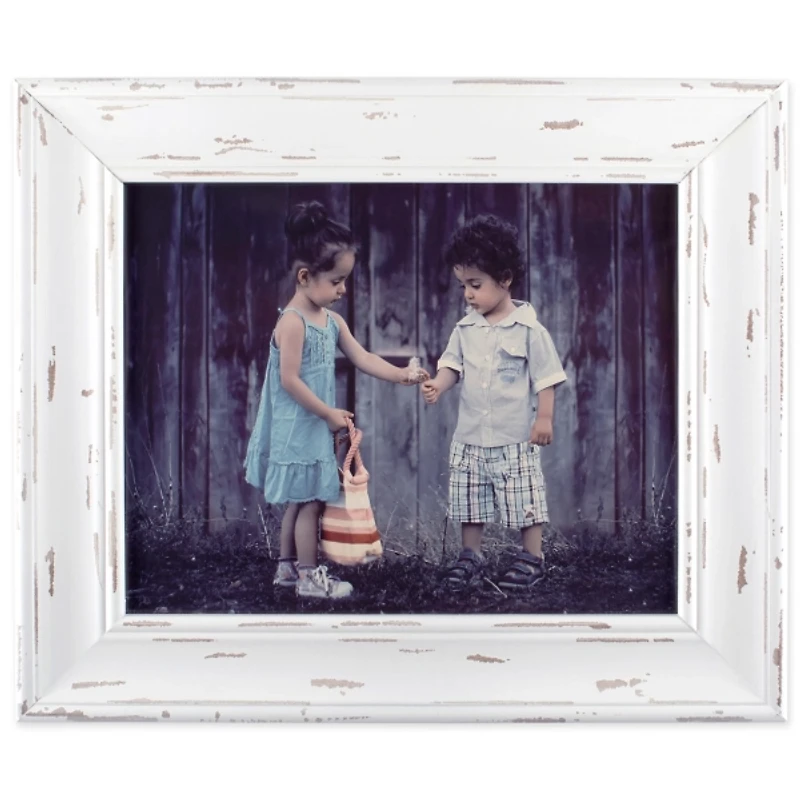 Distressed White Farmhouse Frame, 8x10