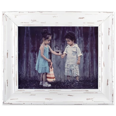 Distressed White Farmhouse Frame, 8x10