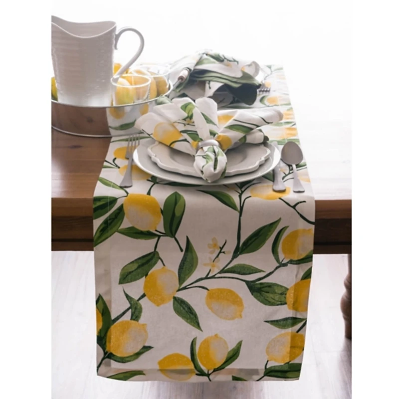 Lemon Bliss Table Runner, 108 in.