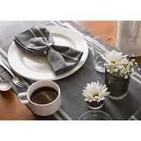 Gray French Chambray Table Runner