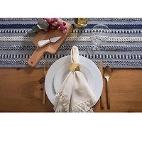 Navy Braided Stripe Table Runner, 108 in.