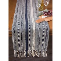 Navy Braided Stripe Table Runner, 108 in.
