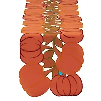 Embroidered Pumpkin Table Runner