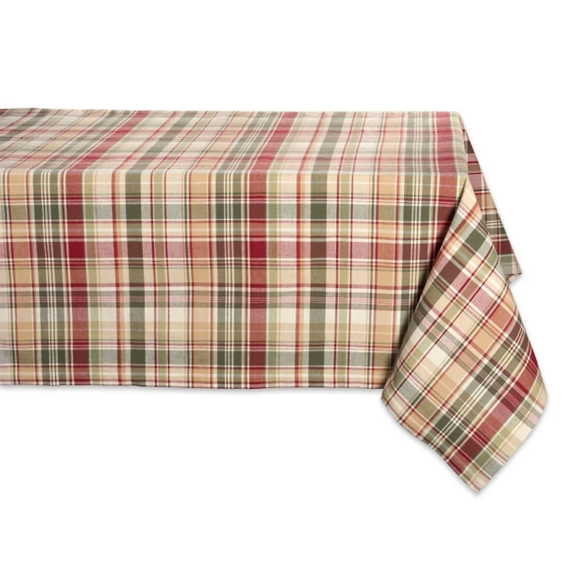 Give Thanks Plaid Tablecloth
