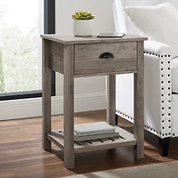 Gray Wash Country Accent Table