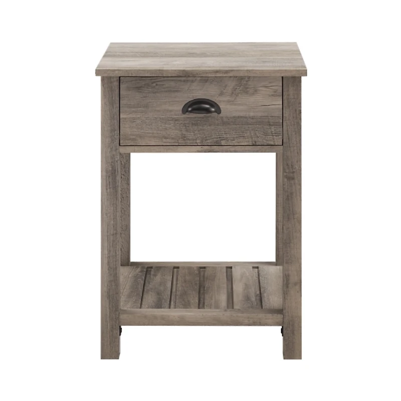 Gray Wash Country Accent Table