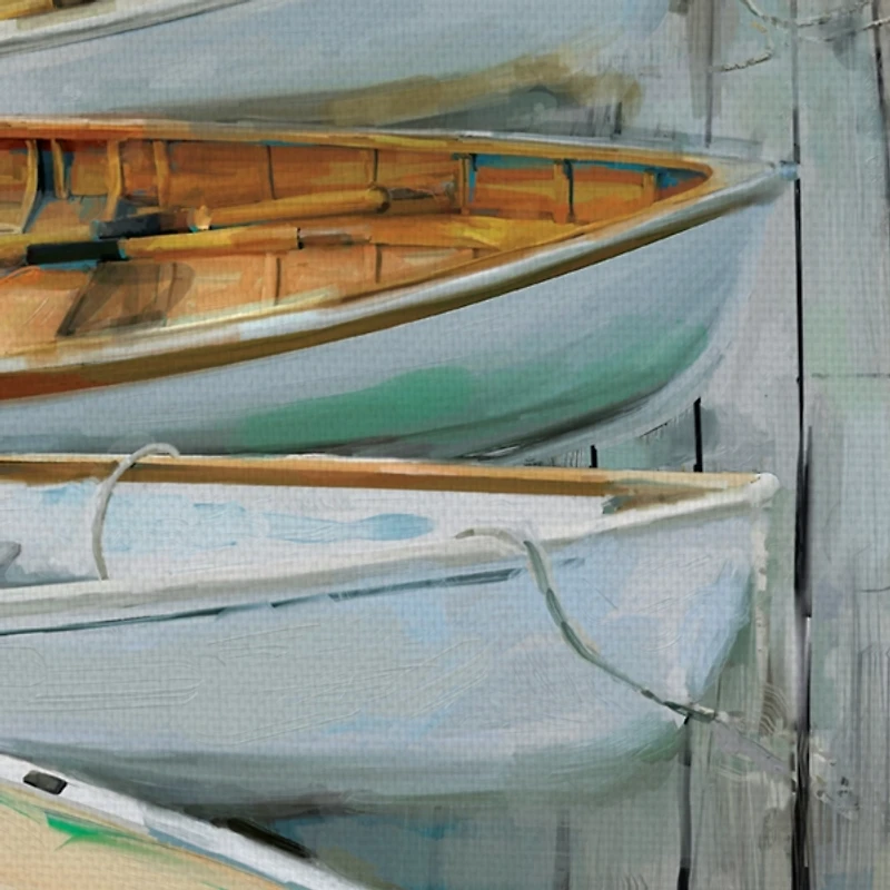 Dockside Canvas Art Print