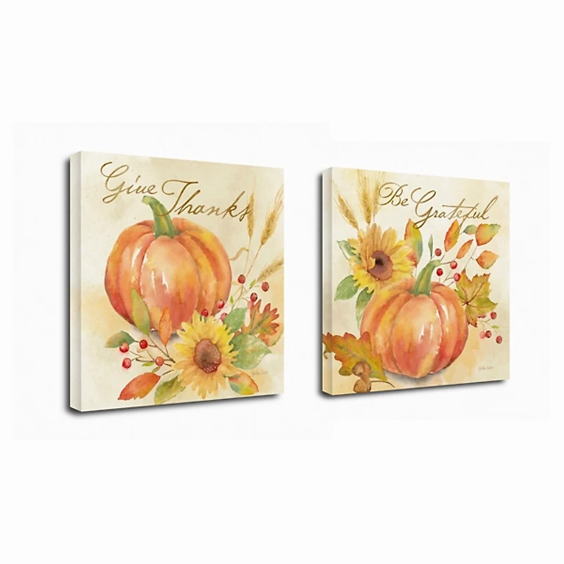 Welcome Fall Canvas Art Prints, Set of 2