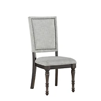 Gray Dawson Upholstered Dining Chairs, Set of 2