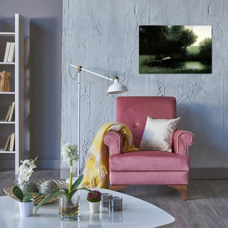 Diving Pig Canvas Art Print