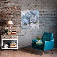 Hydrangea Blues Giclee Canvas Art Print