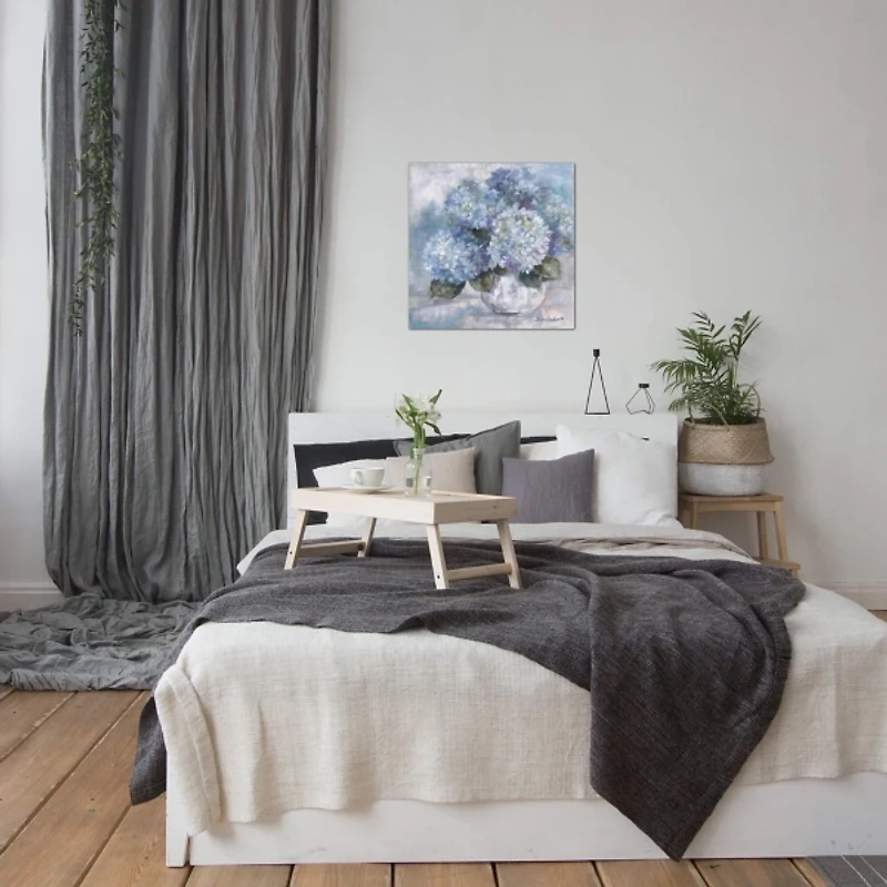 Hydrangea Blues Giclee Canvas Art Print