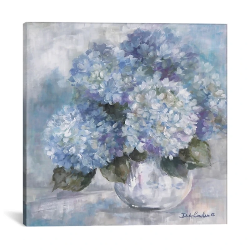 Hydrangea Blues Giclee Canvas Art Print