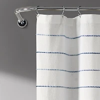 Navy Stripe Ombre Shower Curtain