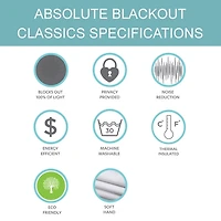 White and Blue Grommet Curtain Panel Set, 84 in.