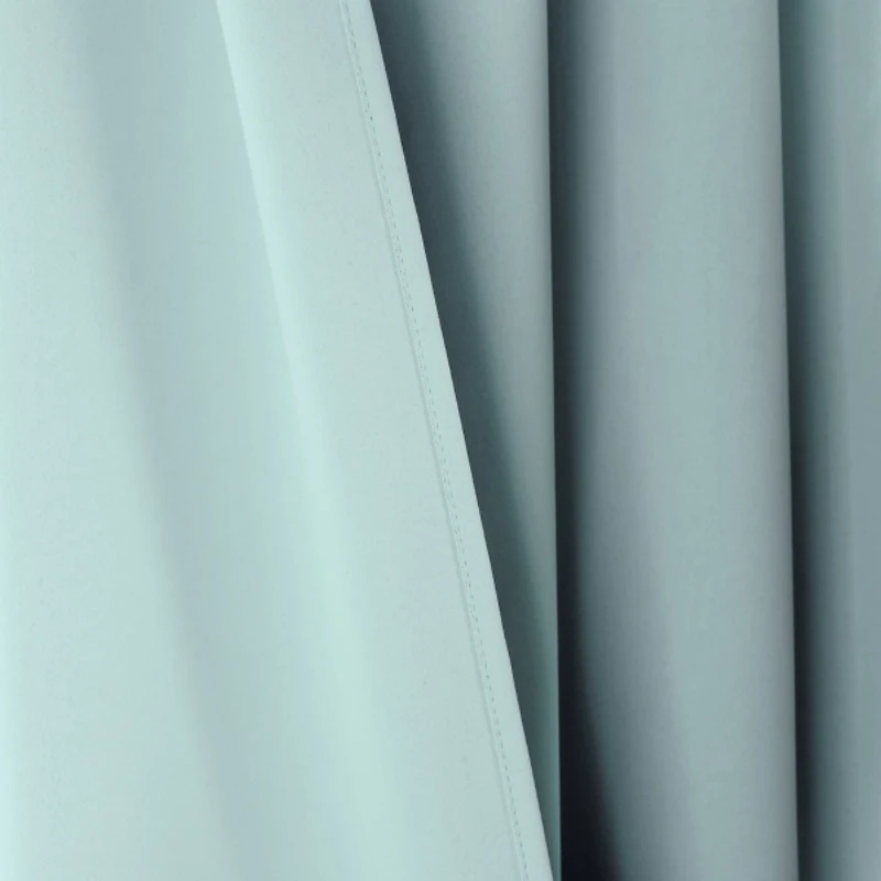 Blue Knotted Curtain Panel Set, 95 in.