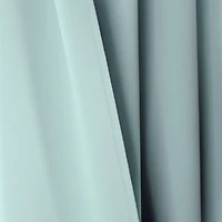 Blue Knotted Curtain Panel Set, 95 in.